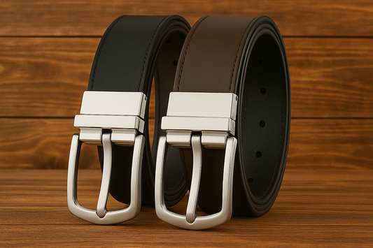 2-in-1 Reversible Leather Belt